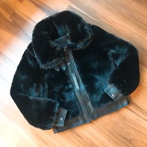 BLANKNYC Faux Fur Coat XS NWT
